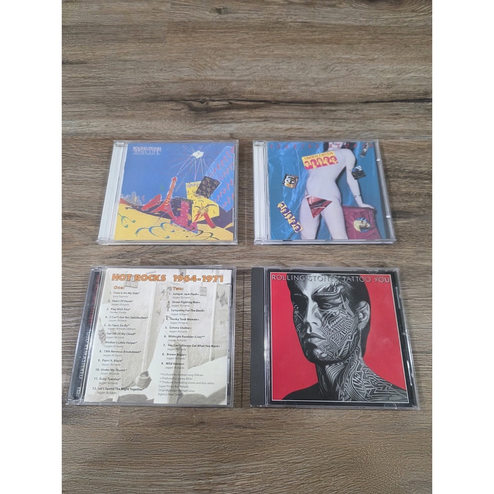Rolling Stones Cd Lot Of 4 - Still Life, Under Cover, Tattoo You, Hot Rocks